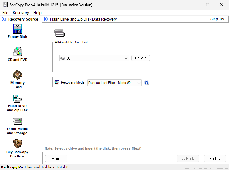 BadCopy Pro Windows recovery wizard