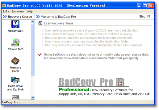 BadCopy Pro Screenshot